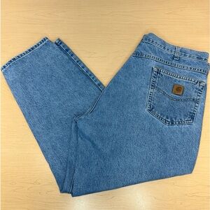 Mens Carhartt B17 (BD0017-M) Light Wash Relaxed Fit Denim Size 42x30